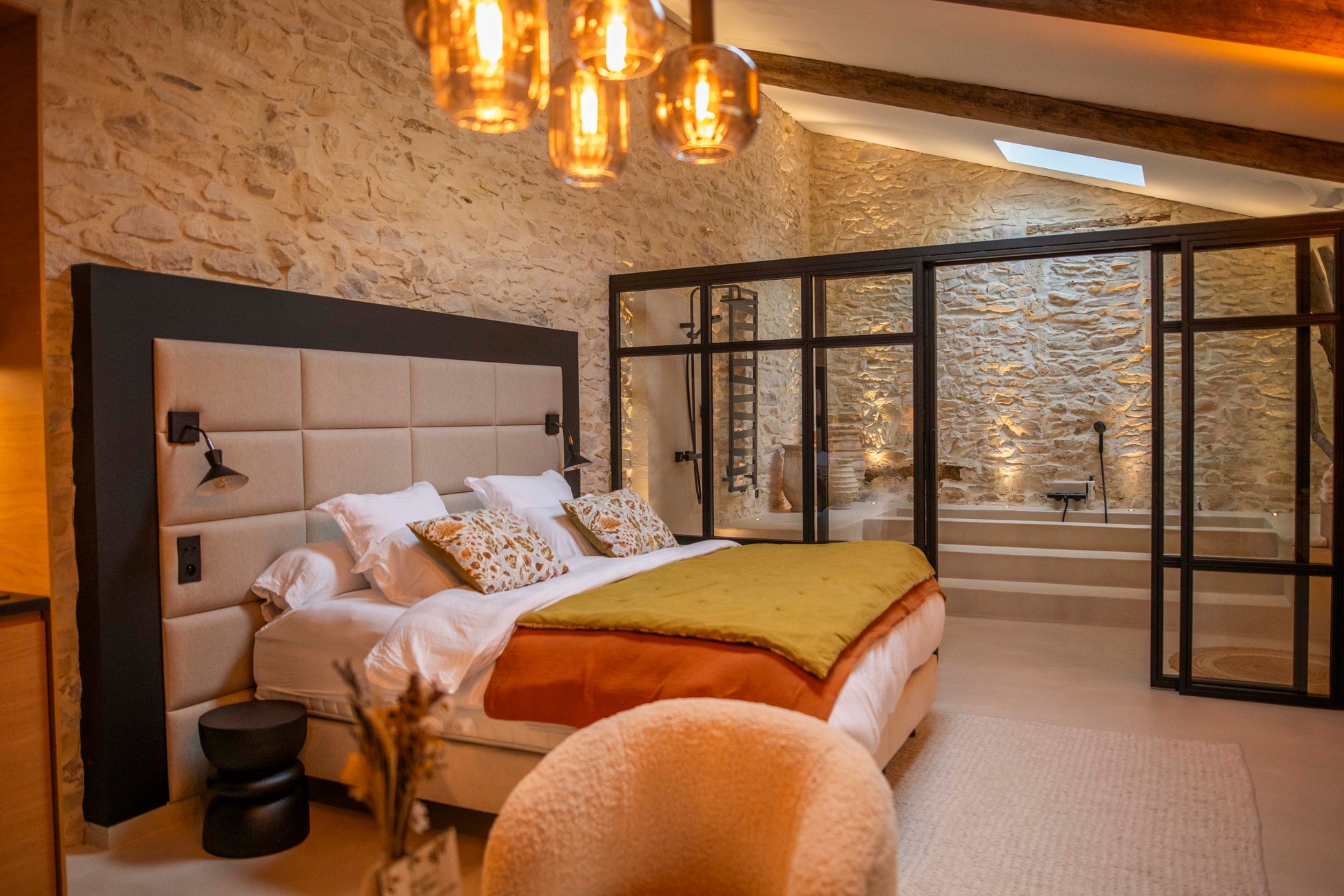 Hébergement UnicStay : La Grange - Chambre intimiste & spa - Tavel à Tavel