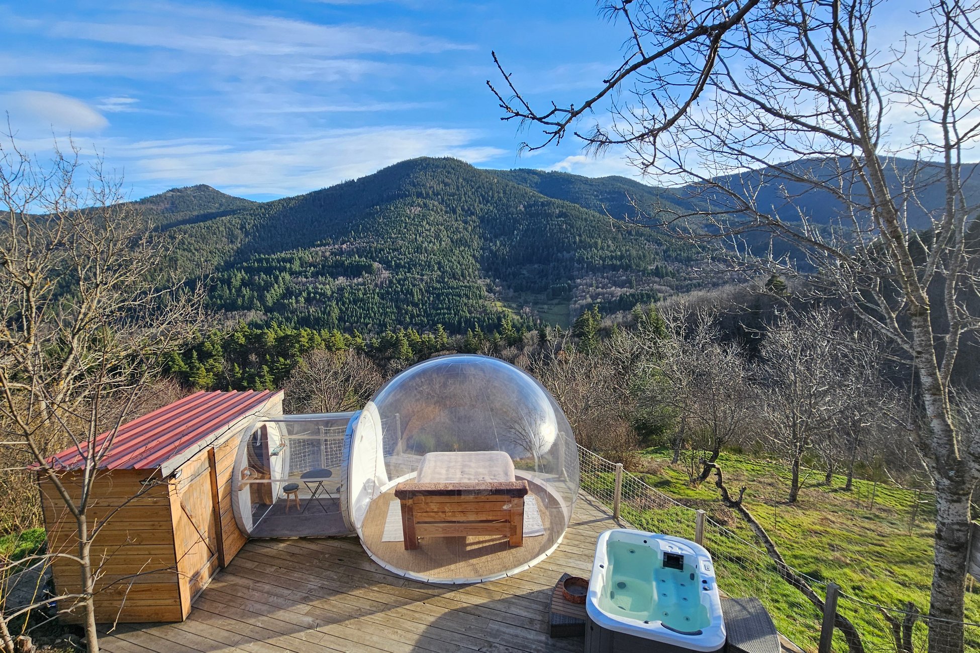Hébergement UnicStay : Bulled'ardeche, pension complète & Spa à Saint Julien Vocance