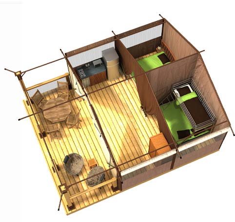 Hébergement AbracadaRoom : Tente lodge - Image 8