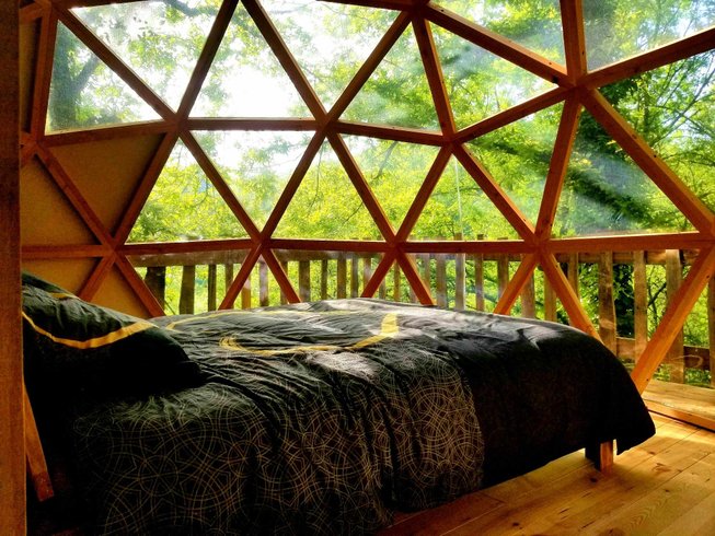 Hébergement AbracadaRoom : Dôme Stonewood sur pilotis & spa - Image 5